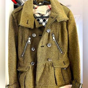 Burberry Tweed Peplum jacket